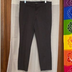 Old Navy Mid-Rise Pixie Chinos, Charcoal, Size 12